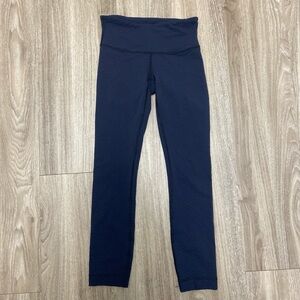 Lululemon Athletica Black w/ Dark Blue Accent Leggings